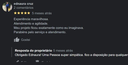 Avaliação de cliente Martin Projetos 7