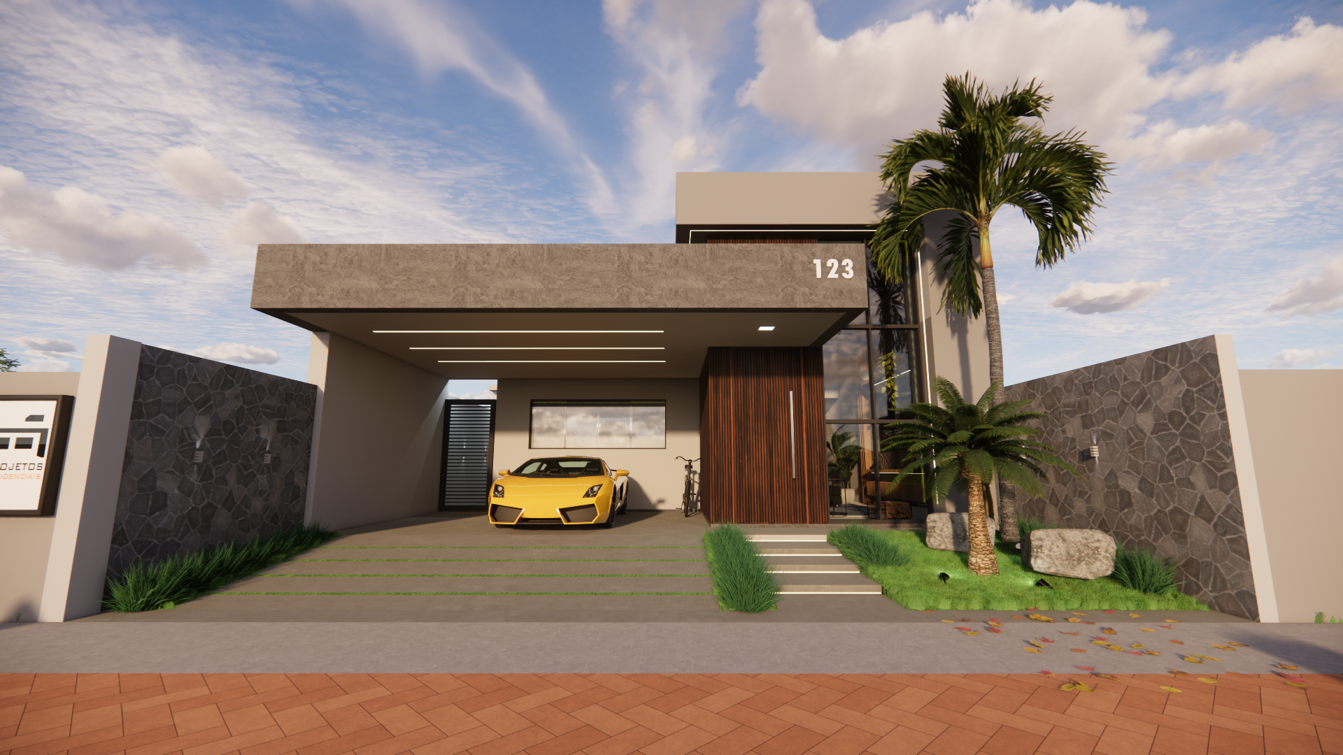 foto de proyecto de casa 10x30 con hermosa fachada